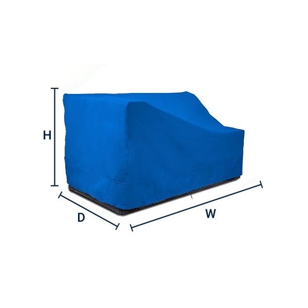 Eevelle Meridian Right Arm Sectional Loveseat Cover, Royal Blue, 34 in L x 58 in W x 30 in H MDSRAL-RYL - main